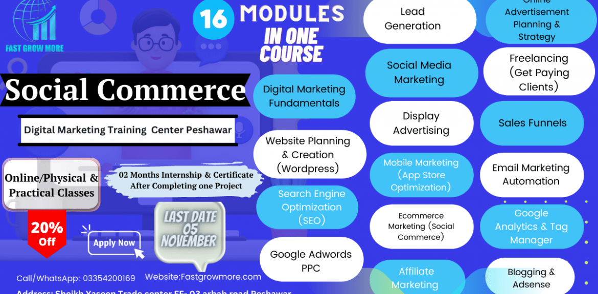 Live and Practical Digital Marketing Course in Peshawar