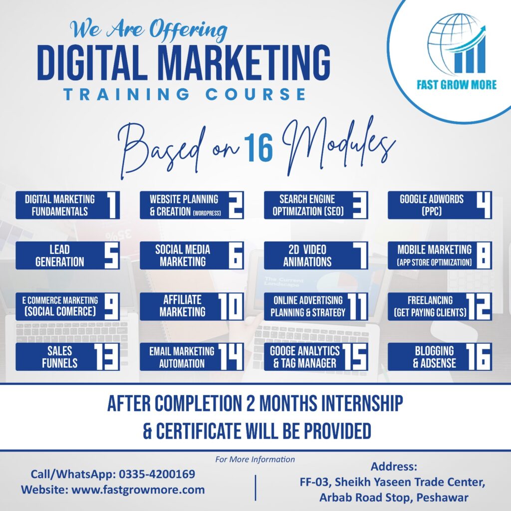 digital marketing course peshawar
